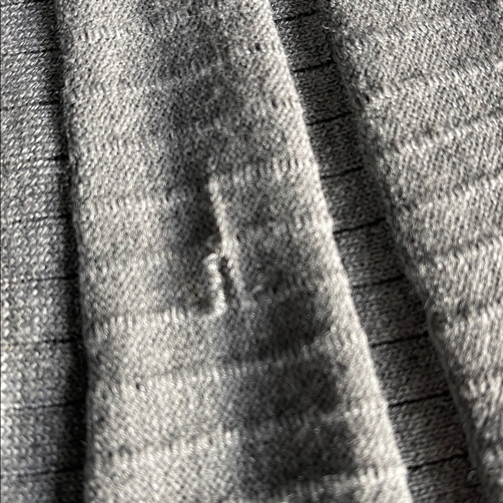 Lane Bryant Gray Ribbed Open Front Sweater - Picture 10 of 12